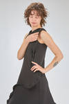 abito ‘sculpture’ sotto al ginocchio sfiancato in jersey di cotone e spandex - MELITTA BAUMEISTER 