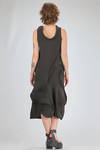 abito ‘sculpture’ sotto al ginocchio sfiancato in jersey di cotone e spandex - MELITTA BAUMEISTER 