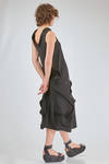 abito ‘sculpture’ sotto al ginocchio sfiancato in jersey di cotone e spandex - MELITTA BAUMEISTER 