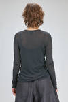 basic hip-lenght t-shirt of super light cotton jersey, doubled on the front - MELITTA BAUMEISTER 