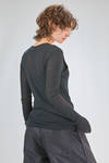 basic hip-lenght t-shirt of super light cotton jersey, doubled on the front - MELITTA BAUMEISTER 
