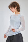 basic hip-lenght t-shirt of super light cotton jersey, doubled on the front - MELITTA BAUMEISTER 