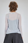 basic hip-lenght t-shirt of super light cotton jersey, doubled on the front - MELITTA BAUMEISTER 