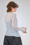 basic hip-lenght t-shirt of super light cotton jersey, doubled on the front - MELITTA BAUMEISTER 