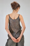 long and wide top, of hand dyed viscose, linen and polyamide crêpe - RUNDHOLZ DIP 