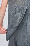 camicia al fianco in crêpe lavato di viscosa, lino e poliammide - RUNDHOLZ DIP 