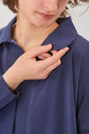 cardigan corto e ampio in maglia rasata di cotone Sea Island - LUSSI 