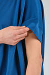 t-shirt al fianco, ampia, in maglia rasata di cotone Sea Island - LUSSI 